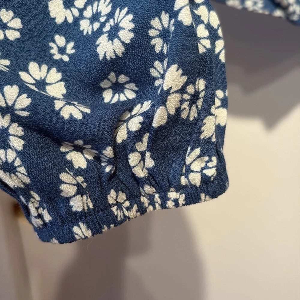 Reformation Nell Floral Button Front Top